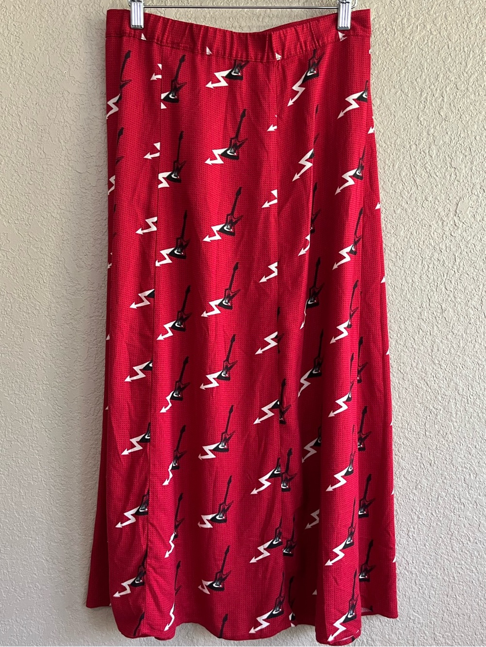 Zadig & Voltaire Rouge June Guitare Midi Skirt, Size 38 / Medium - Picture 2 of 13